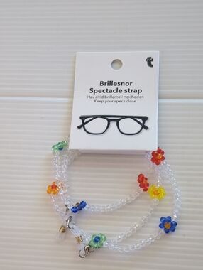 Spectacle Strap with Multicolor Flower Accents